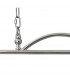 DeRuyter Semi Flush Ceiling Pendant Bar 2 Light Adjustable E27 Polished Nickel Prismatic Glass-10