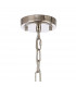 DeRuyter Semi Flush Ceiling Pendant 3 Light E27 Polished Nickel Prismatic Glass-7