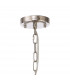 DeRuyter Semi Flush Ceiling Pendant 5 Light E27 Polished Nickel Prismatic Glass-7