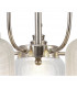 DeRuyter Semi Flush Ceiling Pendant 5 Light E27 Polished Nickel Prismatic Glass-9