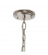 DeRuyter Semi Flush Ceiling Pendant 8 Light E27 Polished Nickel Prismatic Glass-8