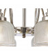 DeRuyter Semi Flush Ceiling Pendant 8 Light E27 Polished Nickel Prismatic Glass-10