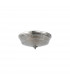 DeRuyter 2 Light E27 Flush Ceiling Lamp Polished Nickel Prismatic Glass-4