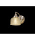 DeRuyter Switched Wall Lamp E27 Polished Nickel Prismatic Glass-3