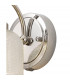 DeRuyter Switched Wall Lamp E27 Polished Nickel Prismatic Glass-6