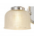 DeRuyter Switched Wall Lamp 2 Light E27 Polished Nickel Prismatic Glass-7