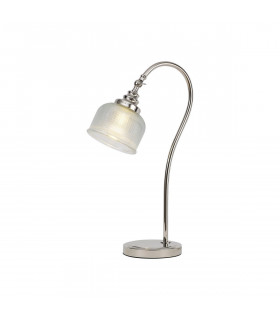DeRuyter Table Lamp E27 Polished Nickel Prismatic Glass-1
