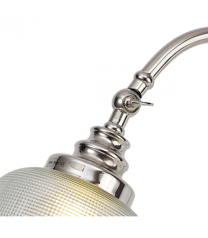 DeRuyter Table Lamp E27 Polished Nickel Prismatic Glass-6