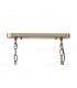 DeRuyter Semi Flush Ceiling Pendant Bar 2 Light Adjustable E27 Antique Brass Prismatic Glass-9