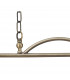 DeRuyter Semi Flush Ceiling Pendant Bar 2 Light Adjustable E27 Antique Brass Prismatic Glass-10