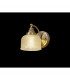 DeRuyter Switched Wall Lamp E27 Antique Brass Prismatic Glass-3
