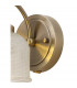 DeRuyter Switched Wall Lamp E27 Antique Brass Prismatic Glass-6
