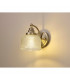 DeRuyter Switched Wall Lamp E27 Antique Brass Prismatic Glass-9