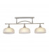DeRuyter Semi Flush Ceiling Pendant Bar 3 Light Adjustable E27 Satin Nickel Frosted Glass-7