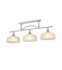 DeRuyter Semi Flush Ceiling Pendant Bar 3 Light Adjustable E27 Satin Nickel Frosted Glass-9