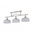 DeRuyter Semi Flush Ceiling Pendant Bar 3 Light Adjustable E27 Satin Nickel Frosted Glass-10