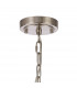 DeRuyter Semi Flush Ceiling Pendant 3 Light E27 Satin Nickel Frosted Glass-7