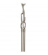 DeRuyter Semi Flush Ceiling Pendant 3 Light E27 Satin Nickel Frosted Glass-8