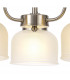 DeRuyter Semi Flush Ceiling Pendant 3 Light E27 Satin Nickel Frosted Glass-10