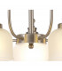 DeRuyter Semi Flush Ceiling Pendant 5 Light E27 Satin Nickel Frosted Glass-9