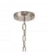 DeRuyter Semi Flush Ceiling Pendant 8 Light E27 Satin Nickel Frosted Glass-7