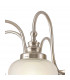 DeRuyter Semi Flush Ceiling Pendant 8 Light E27 Satin Nickel Frosted Glass-8