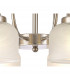 DeRuyter Semi Flush Ceiling Pendant 8 Light E27 Satin Nickel Frosted Glass-9