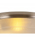 DeRuyter 3 Light E27 Flush Ceiling Lamp Satin Nickel Frosted Glass-6