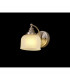 DeRuyter Switched Wall Lamp E27 Satin Nickel Frosted Glass-3