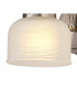 DeRuyter Switched Wall Lamp E27 Satin Nickel Frosted Glass-7