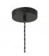 Cheektowaga Medium Oval Ball Ceiling Pendant E27 Matt Black Suspension With Frosted White Glass Globe-8