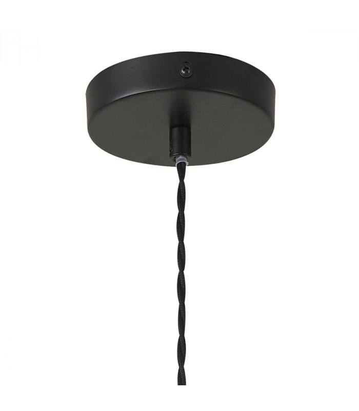 Cheektowaga Medium Oval Ball Ceiling Pendant E27 Matt Black Suspension With Frosted White Glass Globe-8