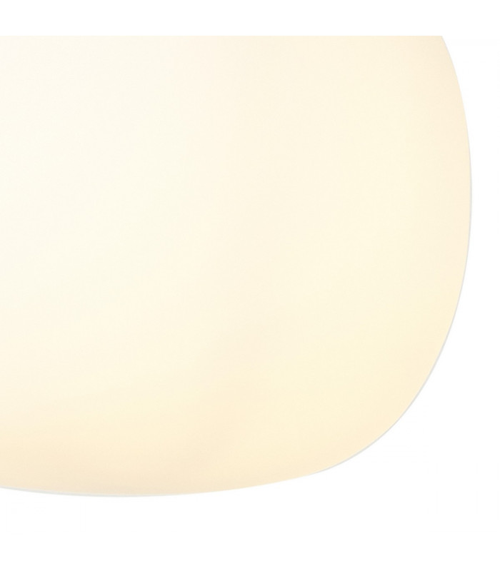 Cheektowaga Small Oval Ball Ceiling Pendant E27 Satin Gold Suspension With Frosted White Glass Globe-8
