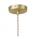 Cheektowaga Medium Oval Ball Ceiling Pendant E27 Satin Gold Suspension With Frosted White Glass Globe-6
