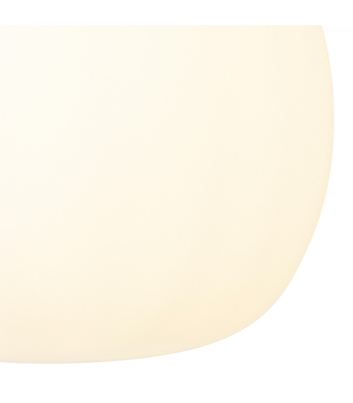 Cheektowaga Medium Oval Ball Ceiling Pendant E27 Satin Gold Suspension With Frosted White Glass Globe-8