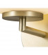 Cheektowaga Small Oval Ball Wall Lamp E27 Satin Gold Base With Frosted White Glass Globe-6