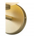 Cheektowaga Small Oval Ball Wall Lamp E27 Satin Gold Base With Frosted White Glass Globe-7