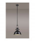Worcester Ceiling Pendant E27 Matt Black Frosted Glass-3