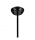 Worcester Ceiling Pendant E27 Matt Black Frosted Glass-5