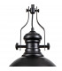 Worcester Ceiling Pendant E27 Matt Black Frosted Glass-6