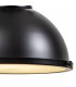 Worcester Ceiling Pendant E27 Matt Black Frosted Glass-7