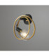 Wales Double Ring Wall Lamp E27 Matt Black Painted Gold-3