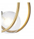 Wales Double Ring Wall Lamp E27 Matt Black Painted Gold-9