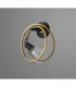 Wales Double Ring Wall Lamp E27 Matt Black Painted Gold-10