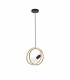 Wales Double Ring Single Ceiling Pendant E27 Matt Black Painted Gold-5
