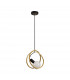 Wales Double Ring Single Ceiling Pendant E27 Matt Black Painted Gold-7