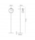 Wales Double Ring Floor Lamp E27 Matt Black Painted Gold-2
