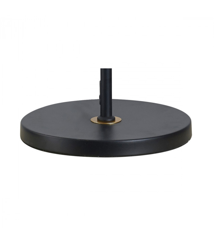 Wales Double Ring Floor Lamp E27 Matt Black Painted Gold-7