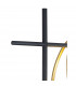 Wales Double Ring Floor Lamp E27 Matt Black Painted Gold-8