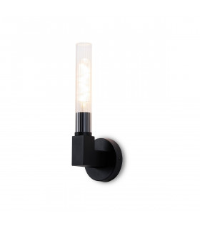Conesville Bathroom Wall Lamp E27 IP44 Satin Black-1
